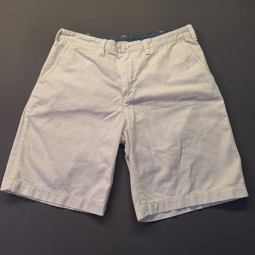 Polo Ralph Lauren Mens Relaxed Fit Chino Shorts White Cotton Size 34 Casual